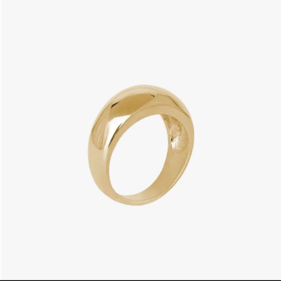 DOME RING- ANINE BING - SOLID 14K YELLOW GOLD - Picture 2 of 8